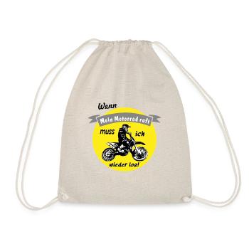 mein motorrad ruft - Turnbeutel - Natur - Vorne