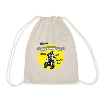 mein motorrad ruft - Turnbeutel - Natur - Vorne