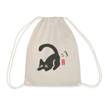 Fart cat - Drawstring Bag - nature - Front