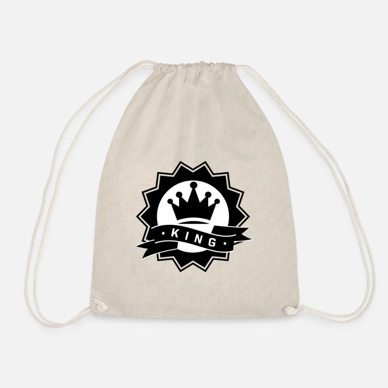 KING (King & Queen) - Drawstring Bag - nature