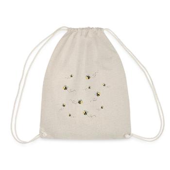 Essaim d'abeilles avec trajectoire - Sac de sport léger - nature - Devant