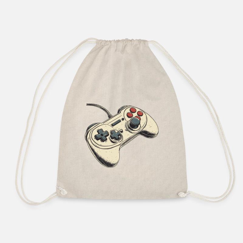 Manette de jeu vidéo, symbole manette de jeu, logo - Sac de sport léger - nature
