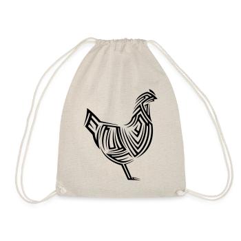 Tatouage tribal de poulet - Sac de sport léger - nature - Devant
