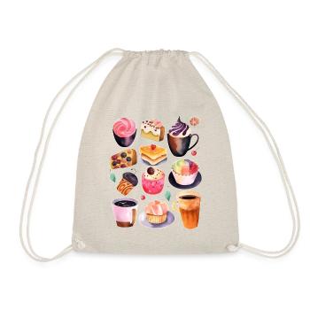 Art Café Milan - Drawstring Bag - nature - Front