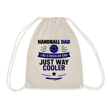 Handball Dad – Father’s Day Gift - Drawstring Bag - nature - Front