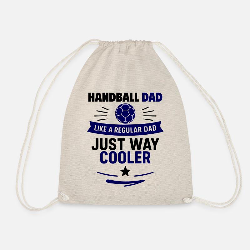 Handball Dad – Father’s Day Gift - Drawstring Bag - nature