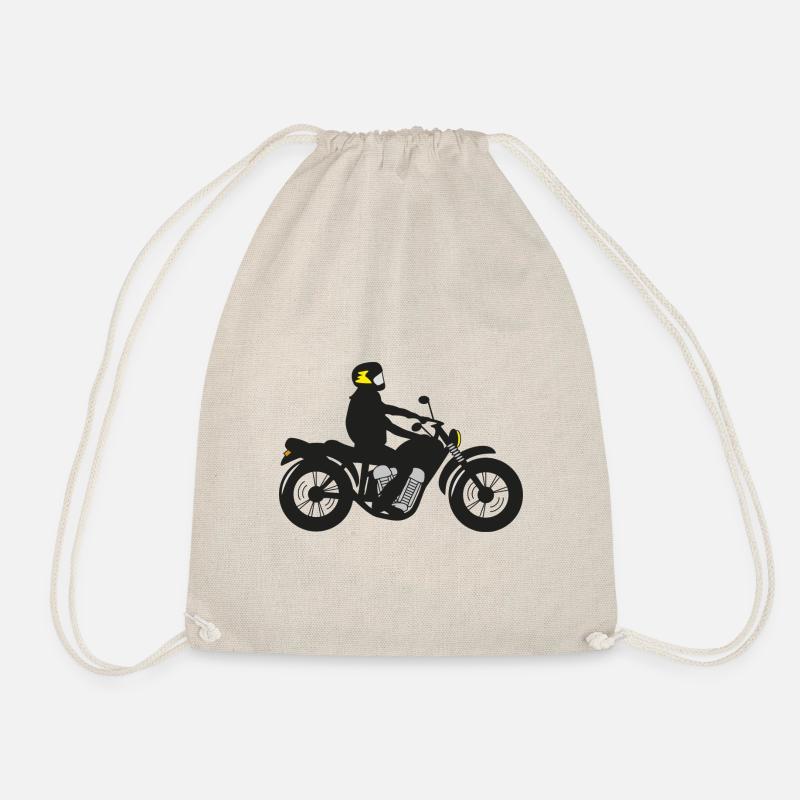 motorradfahrer - Turnbeutel - Natur