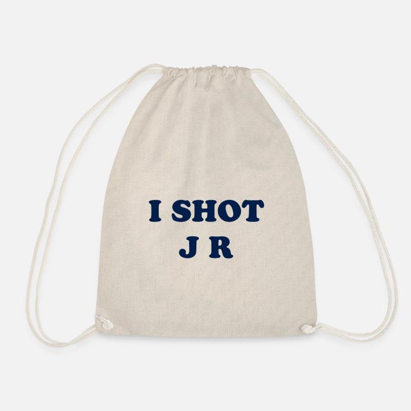 I shot J R Parody shirt - Drawstring Bag - nature