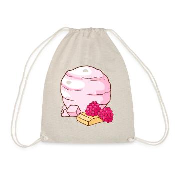 Himbeer Eis Speiseeis Eiskrem Eiscreme Kugeleis - Turnbeutel - Natur - Vorne