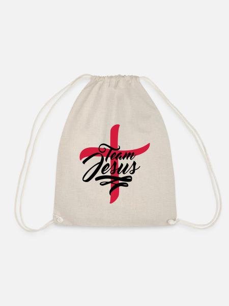 kreuz symbol team crew freunde jesus christus cool - Turnbeutel - Natur