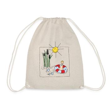 Bathing fun - Drawstring Bag - nature - Front