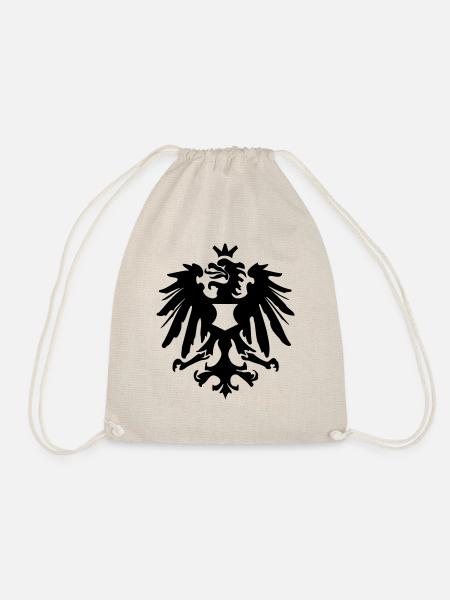 Adler Krone Wappen - Turnbeutel - Natur
