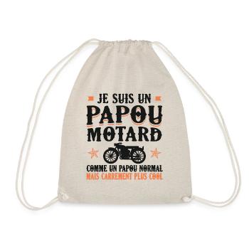 Je Suis Un Papou Motard Grand-père Cadeau Moto - Sac de sport léger - nature - Devant
