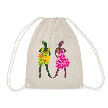 Summer and autumn girls - Drawstring Bag - nature - Front