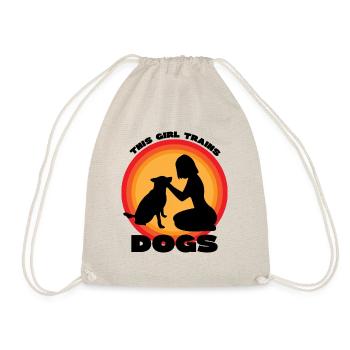 Girl Tins Dogs Cute Welpe Professioneller - Turnbeutel - Natur - Vorne