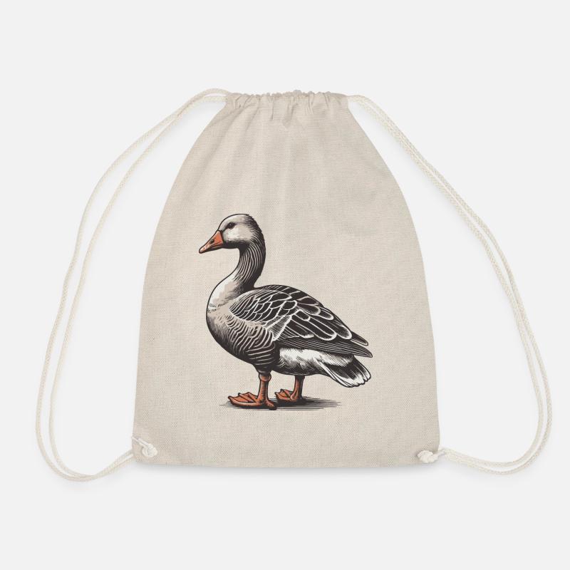 Goose - Drawstring Bag - nature