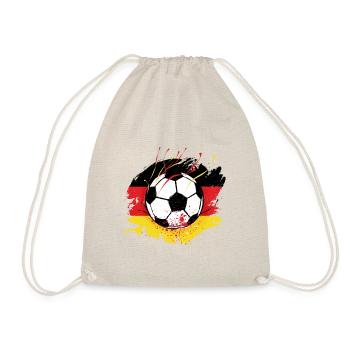 Football allemand Drapeau allemand Grunge Fan de football - Sac de sport léger - nature - Devant