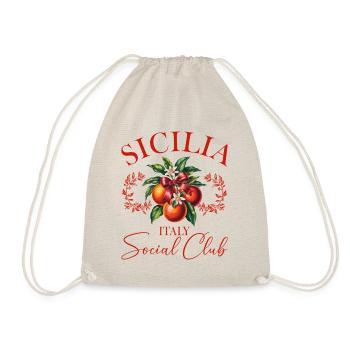 Italy Sicily Italian Women - Drawstring Bag - nature - Front