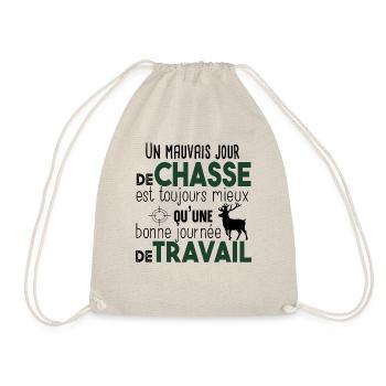 Chasse Chasseur Hunter Humour Cadeau Citations - Sac de sport léger - nature - Devant