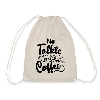 Coffee First - Erst Kaffee, dann reden - Turnbeutel - Natur - Vorne