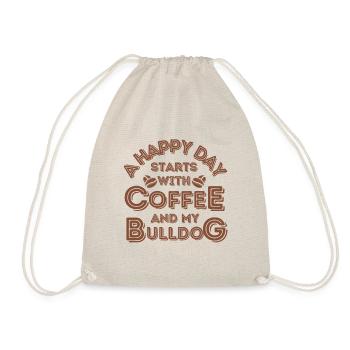 Café Bulldog anglais Café pour chien - Sac de sport léger - nature - Devant
