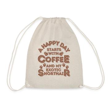 Café exotique pour chat à poil court - Sac de sport léger - nature - Devant