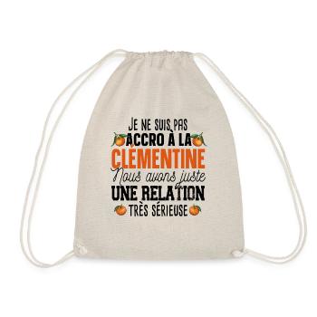 Clémentine Fruit Relation Cadeau Humour Orange - Sac de sport léger - nature - Devant
