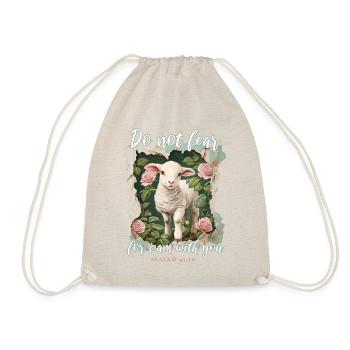 Lamb Christian Bible Verse - Drawstring Bag - nature - Front