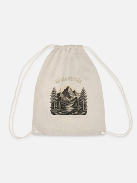 Vintage Nordic Outdoor T-Shirt - Turnbeutel - Natur