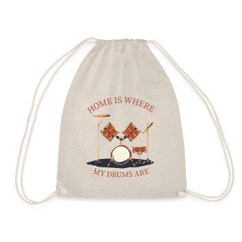 Drummer Drum Drum Drums - Drawstring Bag - nature - Front