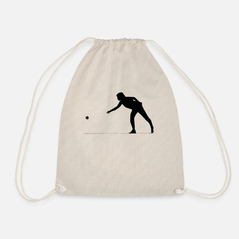 Boule Petanque Boccia Boules - Turnbeutel - Natur