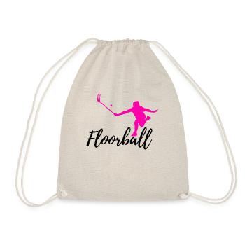 Floorball - Turnbeutel - Natur - Vorne