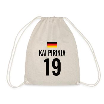 Fußball Sauf Trikot Deutschland Mallorca Gruppen - Turnbeutel - Natur - Vorne