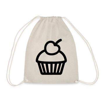 Cupcake - Turnbeutel - Natur - Vorne