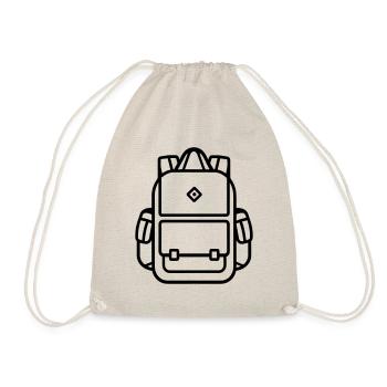 Backpack - Drawstring Bag - nature - Front