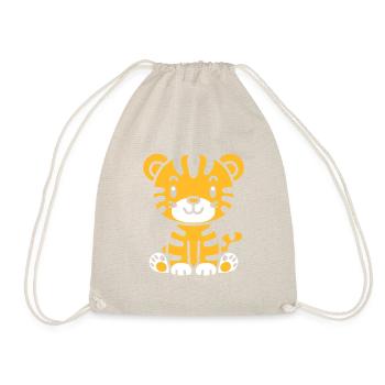 Tiger - Drawstring Bag - nature - Front