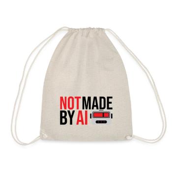 Not made by AI - Turnbeutel - Natur - Vorne