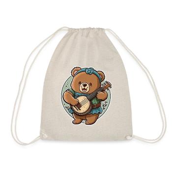 Banjo Bear - Drawstring Bag - nature - Front