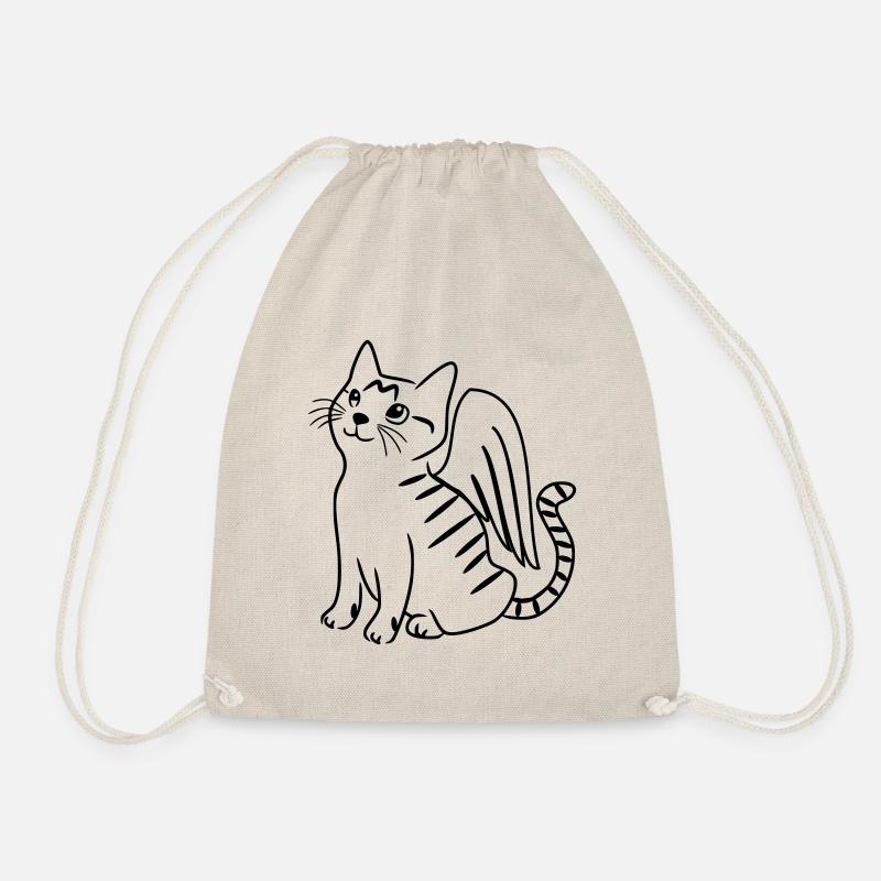 Katze Schutzengel Mau - Turnbeutel - Natur