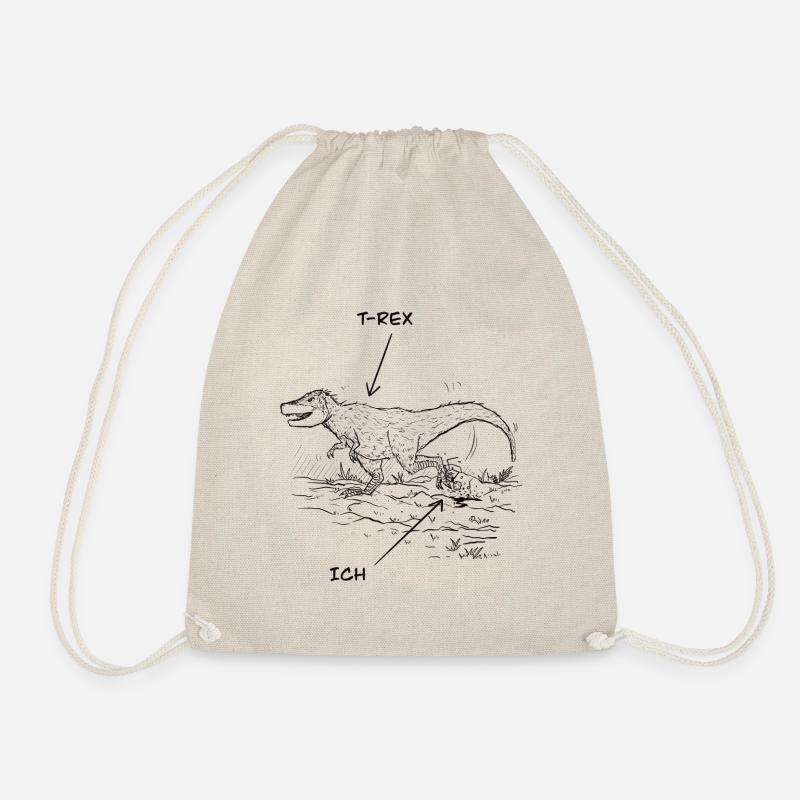T-Rex Fun - Turnbeutel - Natur