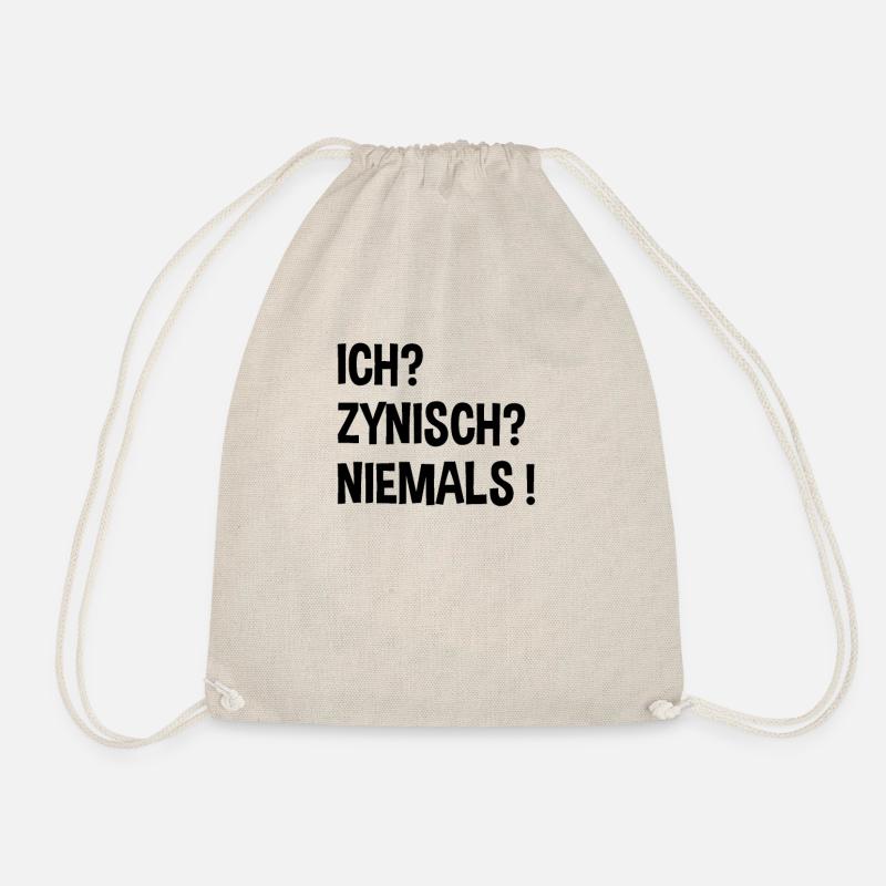 Ich? Zynisch? Niemals ! - Turnbeutel - Natur