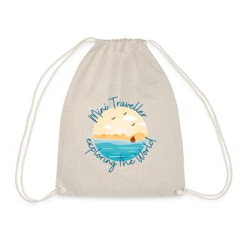 The little traveler explores the world - Drawstring Bag - nature - Front