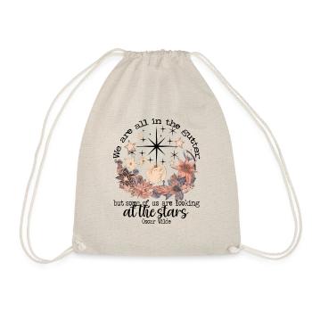 Oscar Wilde's stars quote design - Drawstring Bag - nature - Front