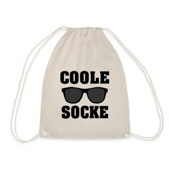 Coole Socke Sonnenbrille - Turnbeutel - Natur - Vorne
