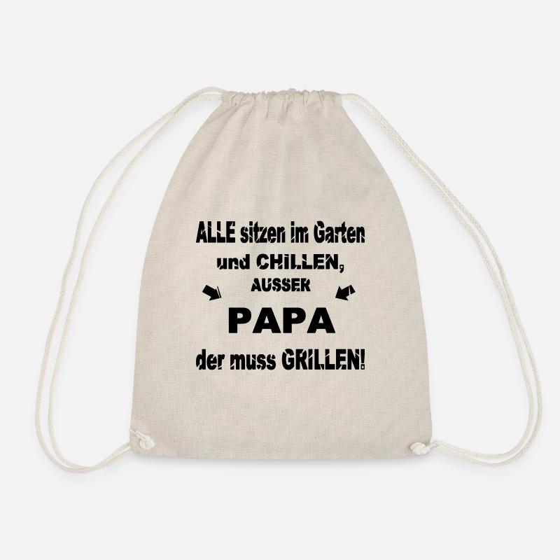 Lustiger Grill-Spruch - Turnbeutel - Natur