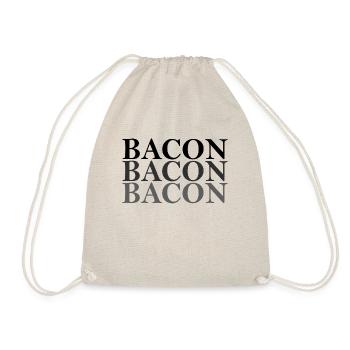 BACON 3mal - Turnbeutel - Natur - Vorne
