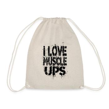 j'aime les muscles - Sac de sport léger - nature - Devant