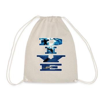 Diver, - Drawstring Bag - nature - Front