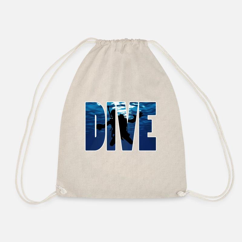 Tauchen ,Diver - Turnbeutel - Natur