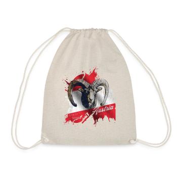 Austria Austria Gäms Steinbock Gift - Drawstring Bag - nature - Front